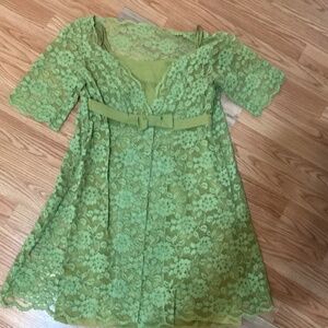 Vintage 1960s  2-piece lace babydoll dress M